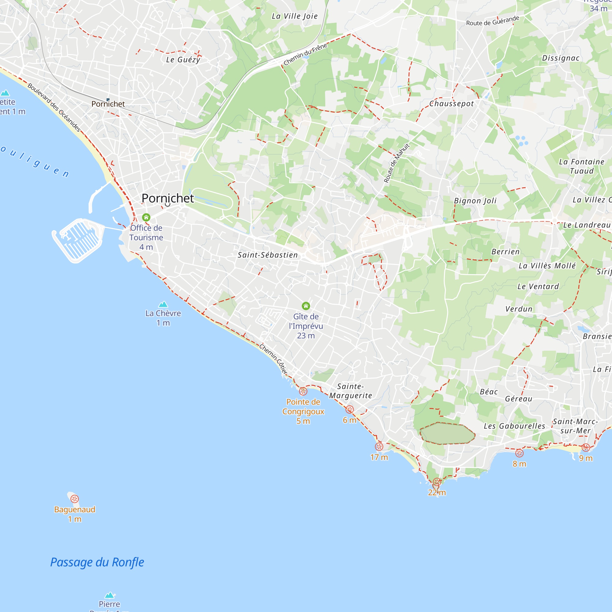 Gîte de l'Imprévu map