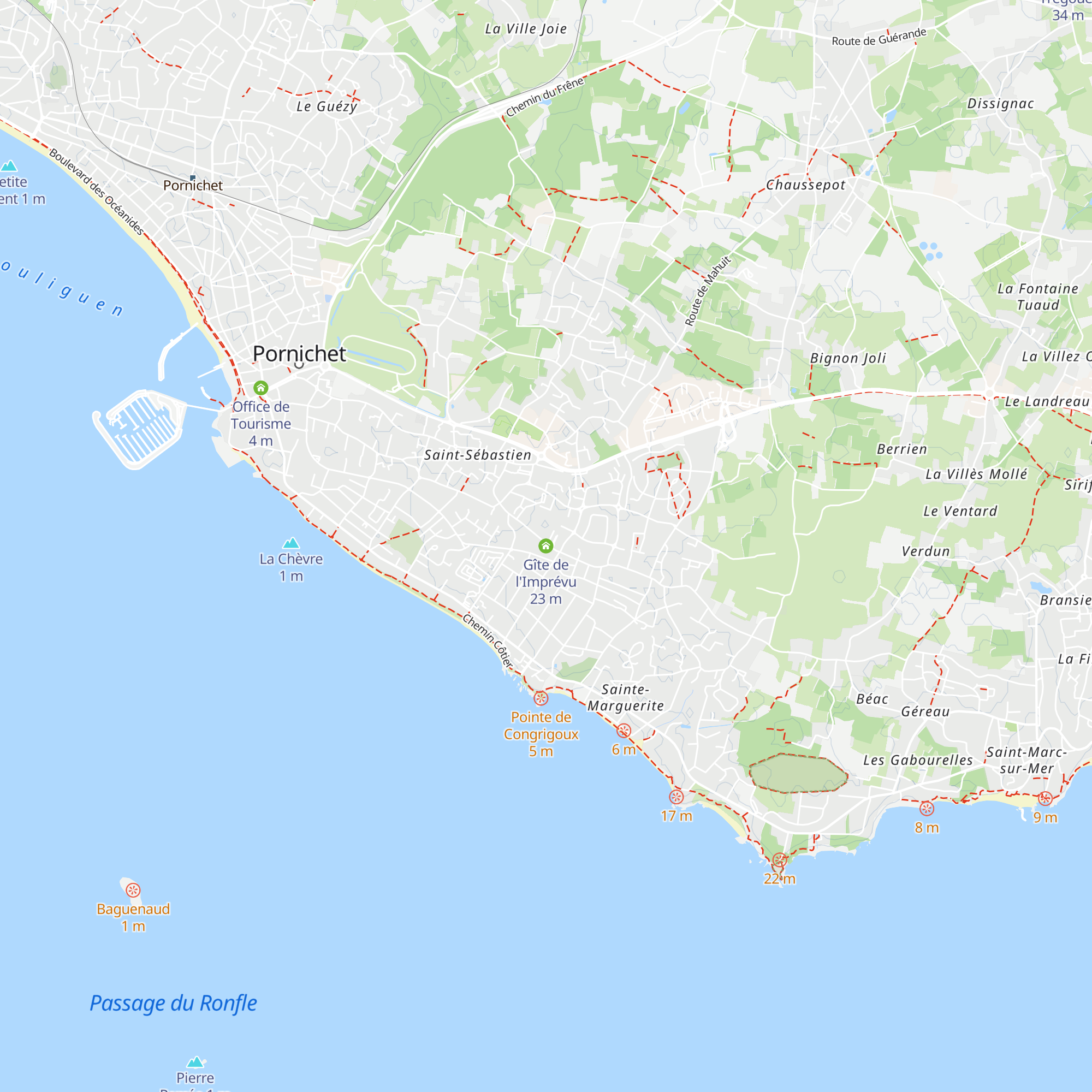 Gîte de l'Imprévu map