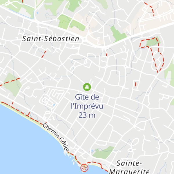 Map of Gîte de l'Imprévu