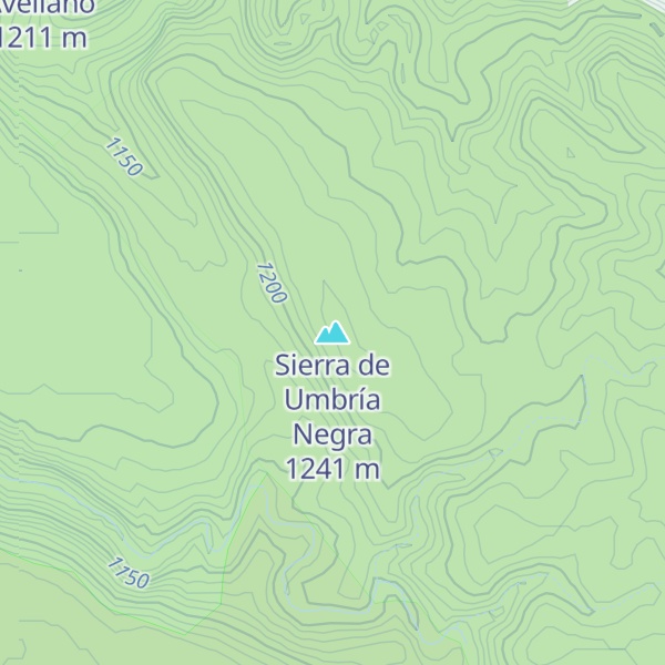 Map of Sierra de Umbría Negra