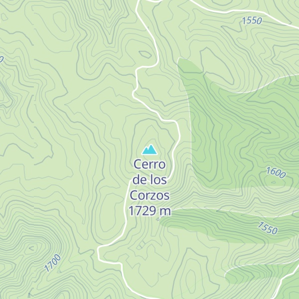 Map of Cerro de los Corzos