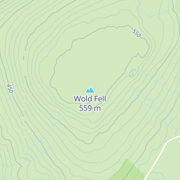 Map of Wold Fell