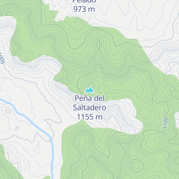 Map of Peña del Saltadero