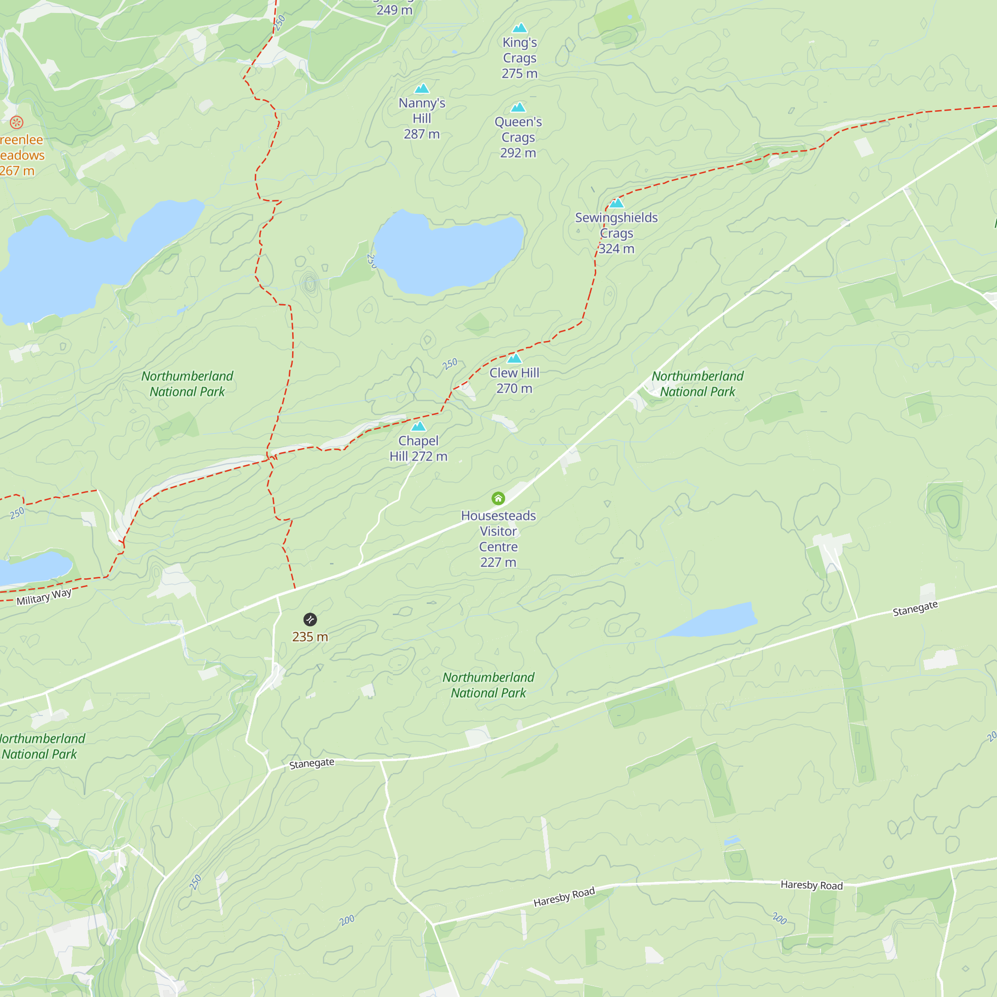 Housesteads Visitor Centre map