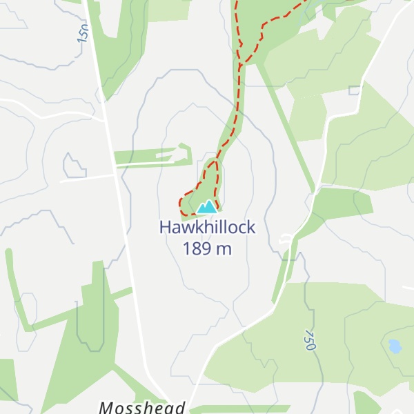 Map of Hawkhillock