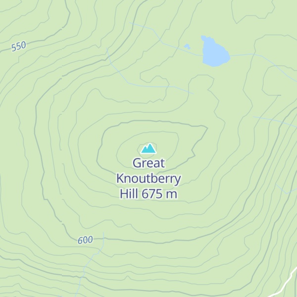 Map of Great Knoutberry Hill