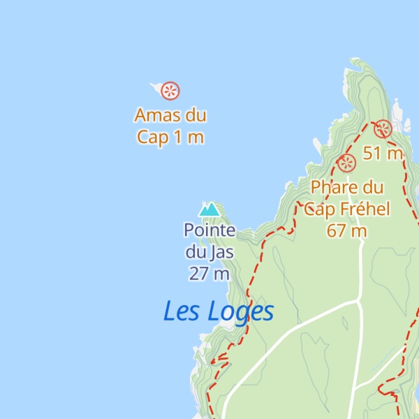 Map of Pointe du Jas