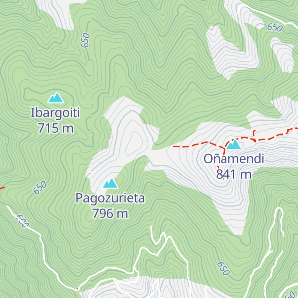Map of Oleta mendiko aterpea