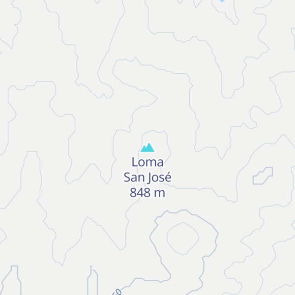 Map of Loma San José