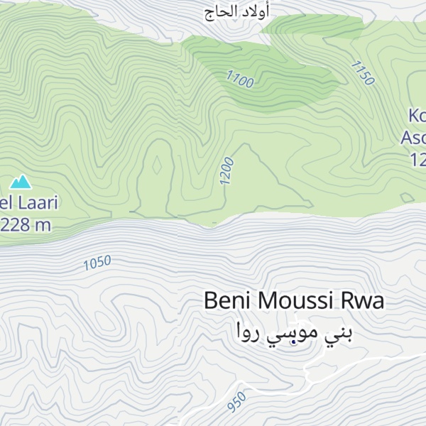 Map of Jbel Tanezrat