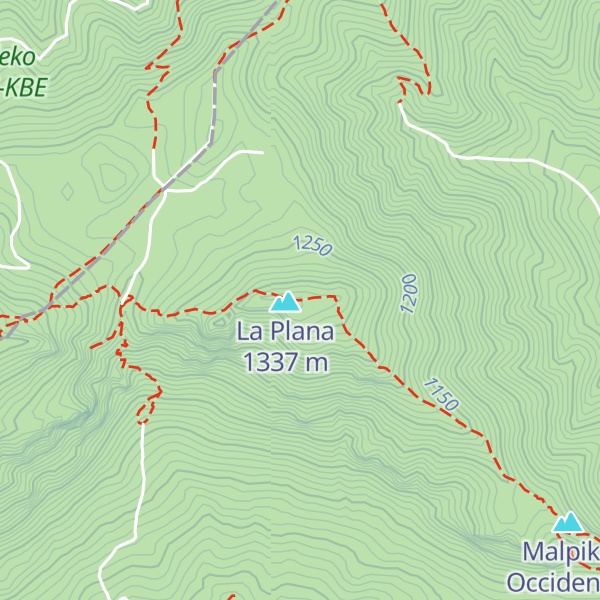 Map of Cogote Redondo