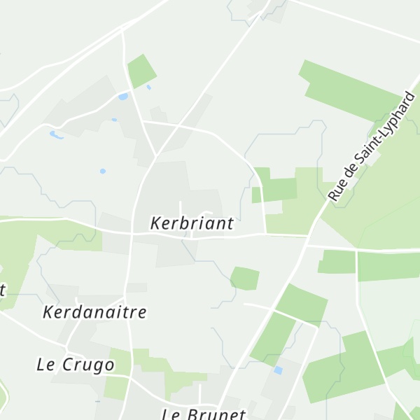 Map of Gîte de Kerbriant
