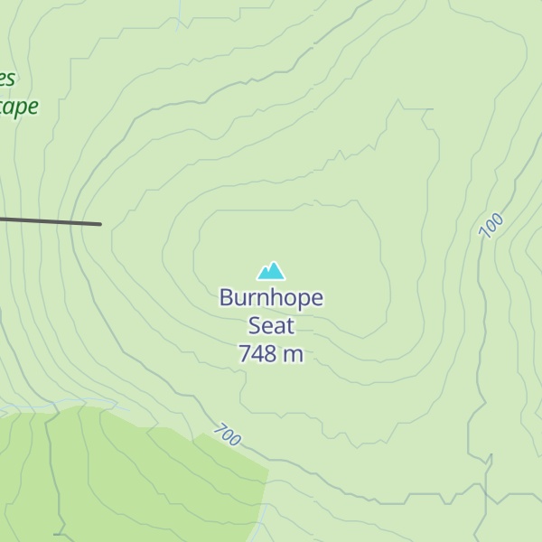 Map of Burnhope Seat