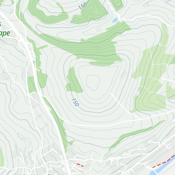 Map of Little Solsbury Hill