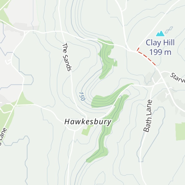 Map of Hawkesbury Knoll