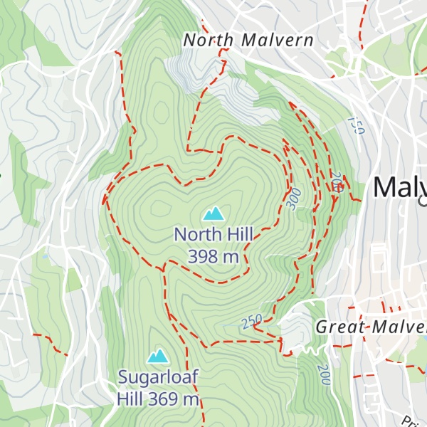 Map of North Hill