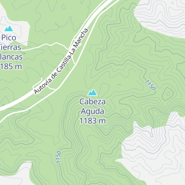 Map of Cabeza Aguda