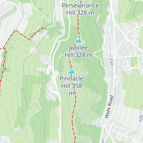 Map of Pinnacle Hill