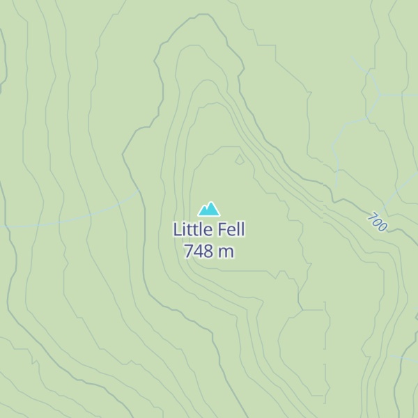 Map of Little Fell