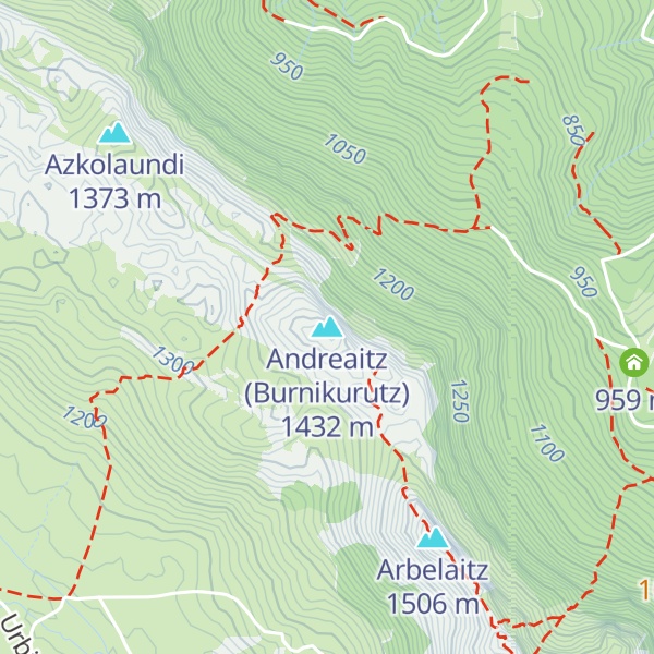 Map of Andreaitz (Burnikurutz)