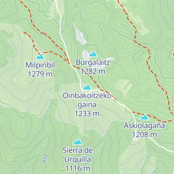 Map of Oinbakoitzeko gaina