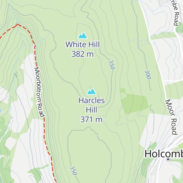 Map of Harcles Hill