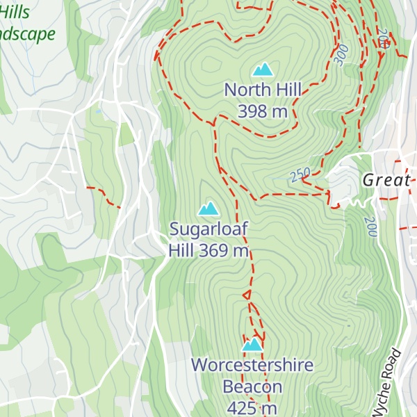 Map of Sugarloaf Hill