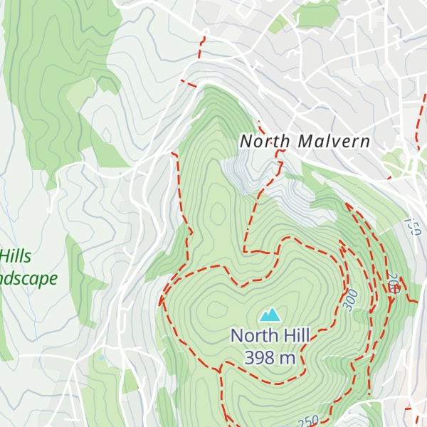 Map of End Hill
