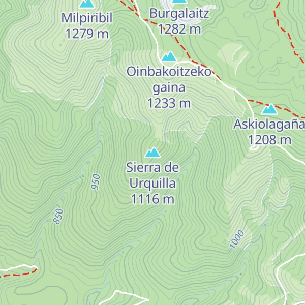 Map of Sierra de Urquilla