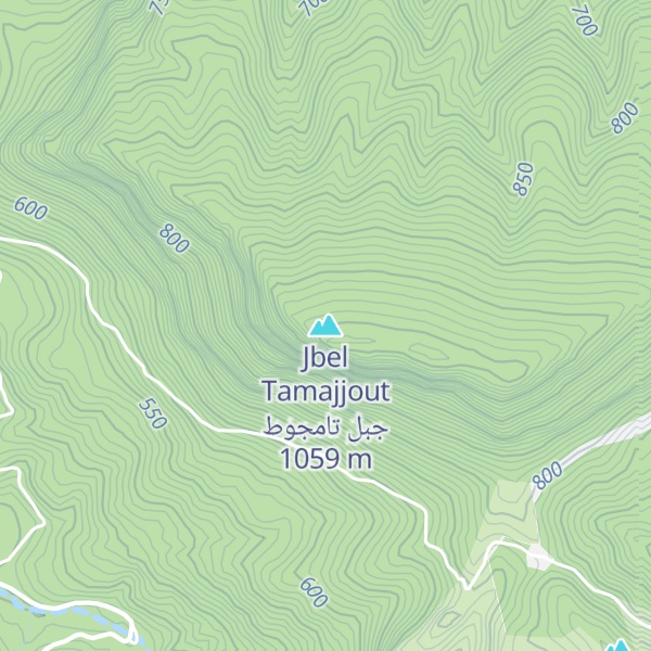 Map of Jbel Tamajjout جبل تامجوط