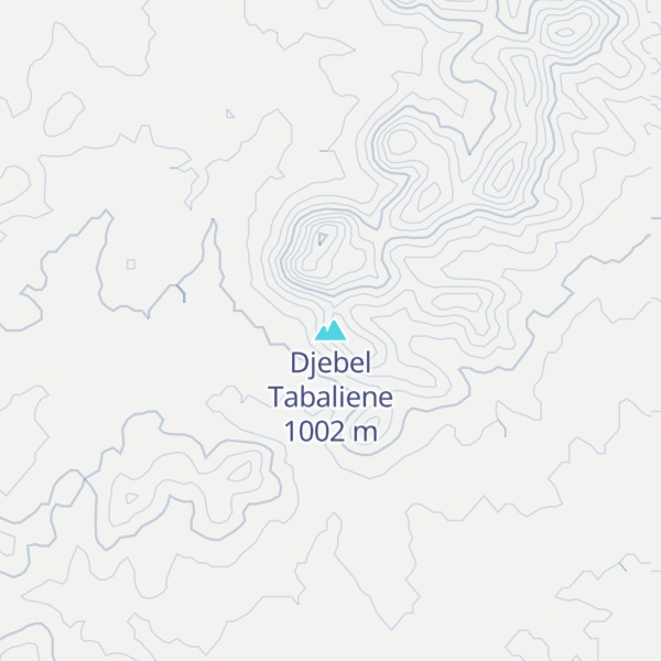 Map of Djebel Tabaliene