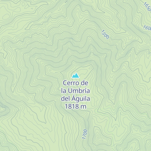 Map of Cerro de la Umbría del Águila