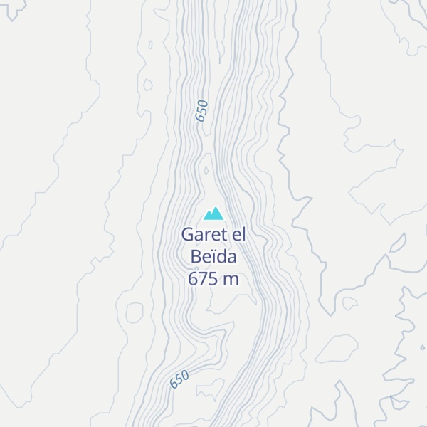 Map of Garet el Beïda