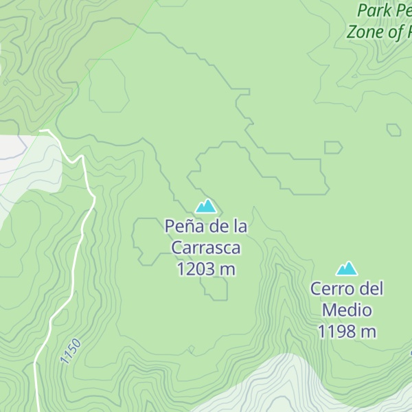 Map of Peña de la Carrasca