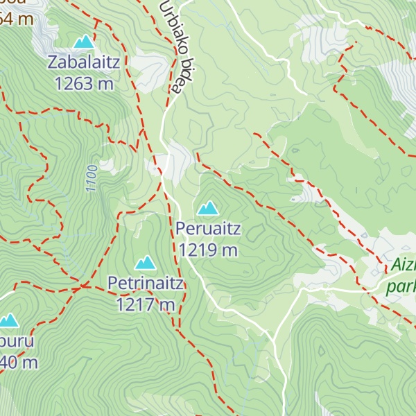 Map of Peruaitz