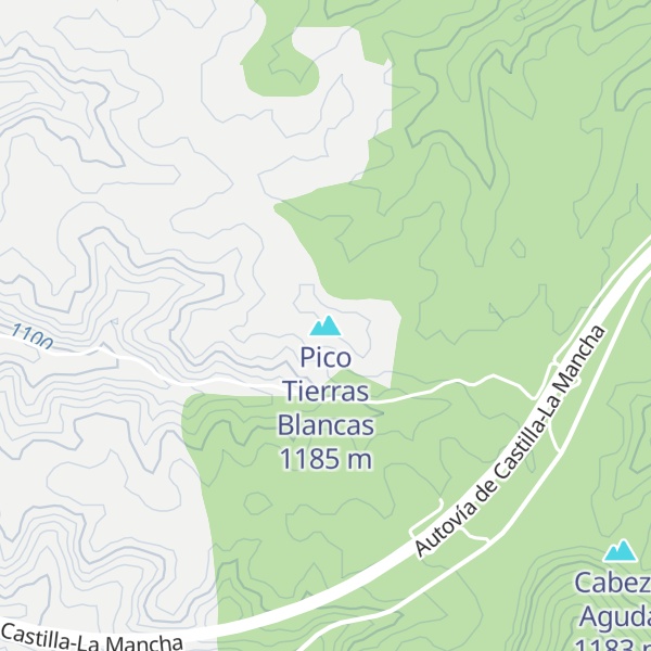 Map of Pico Tierras Blancas
