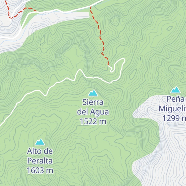Map of Sierra del Agua