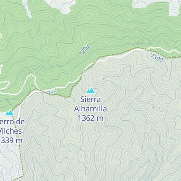 Map of Sierra Alhamilla