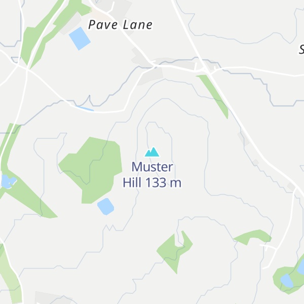 Map of Muster Hill