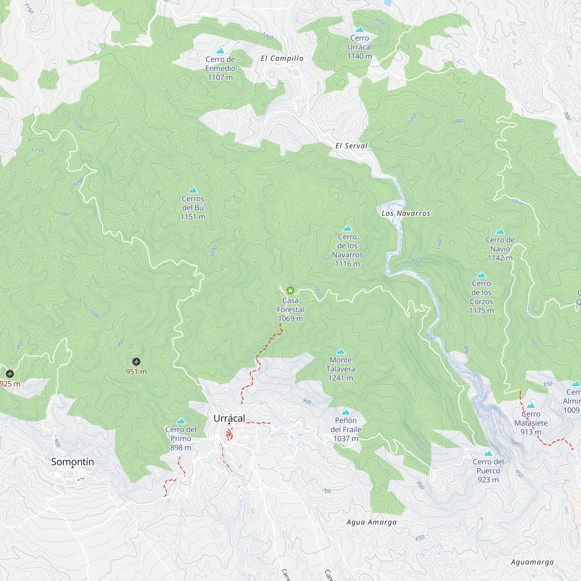 Casa Forestal map
