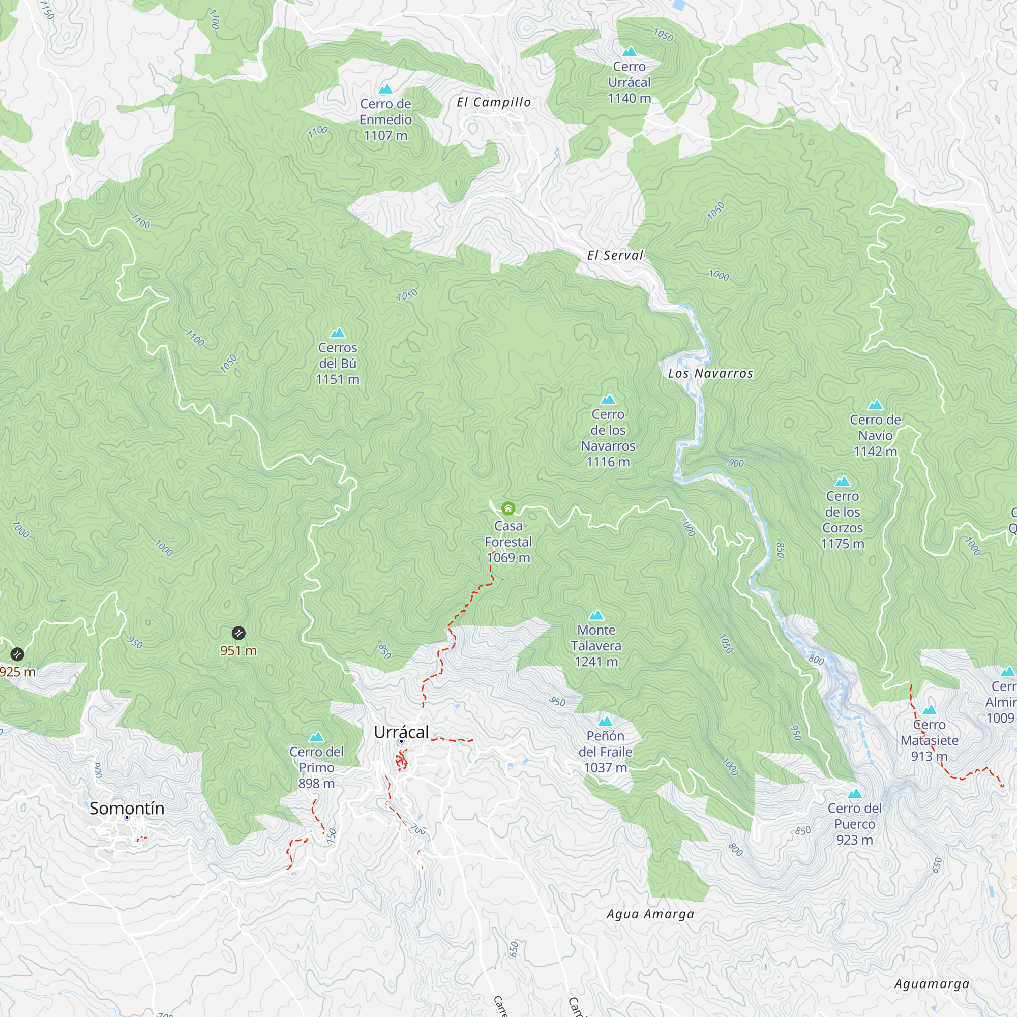 Casa Forestal map