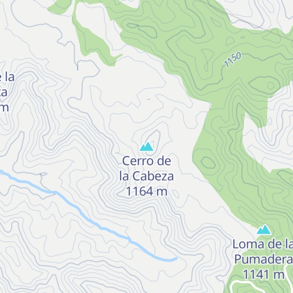 Map of Cerro de la Cabeza