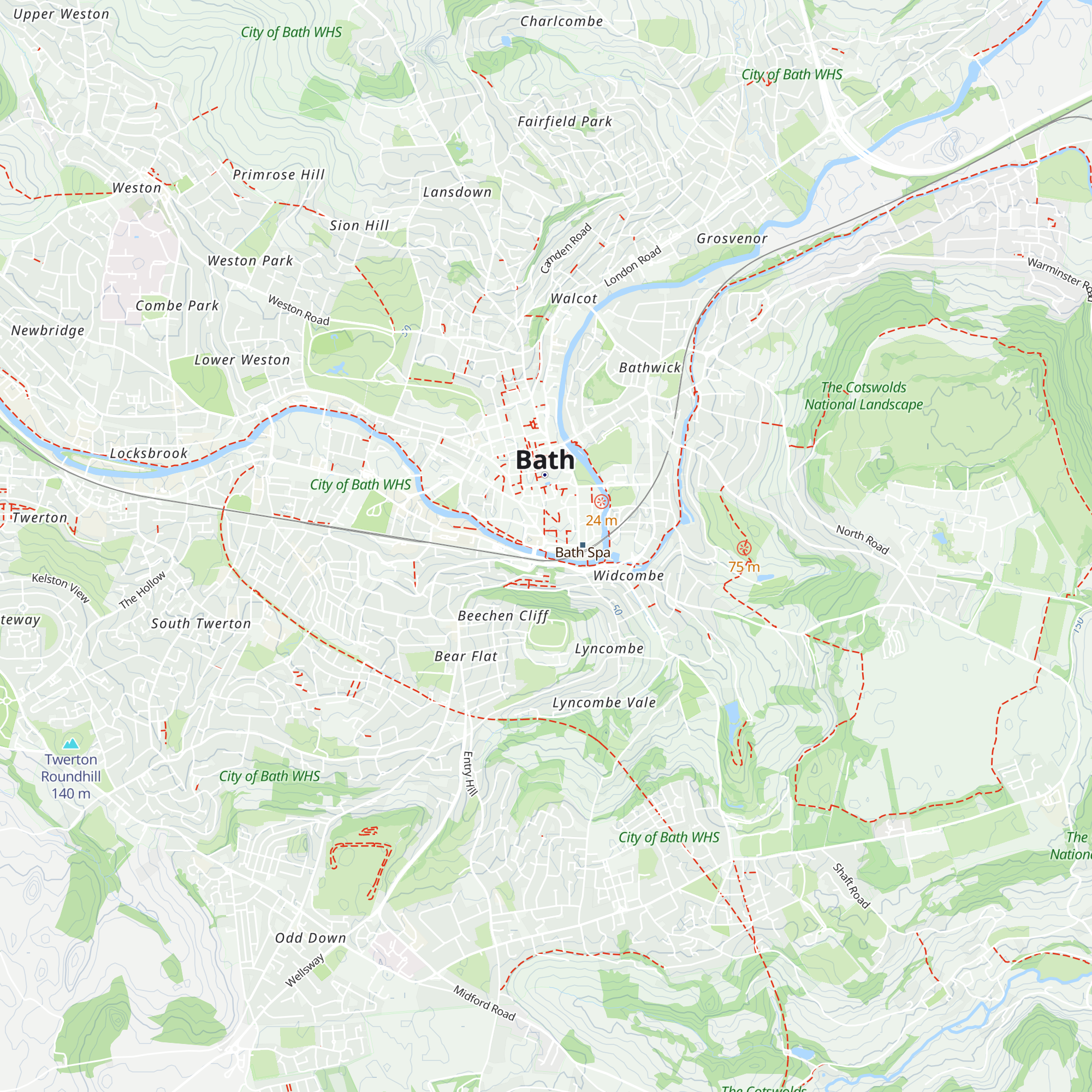 Bath Climate Hub map