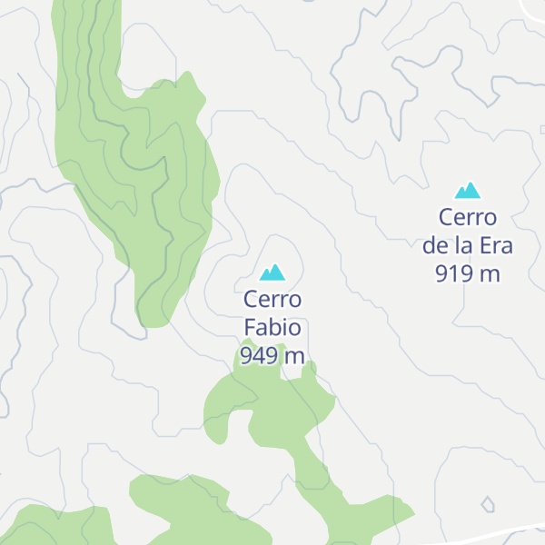Map of Cerro Fabio