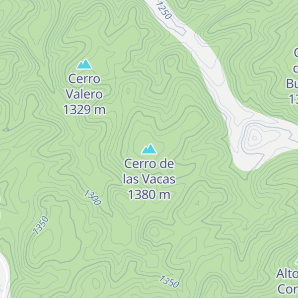 Map of Cerro de las Vacas