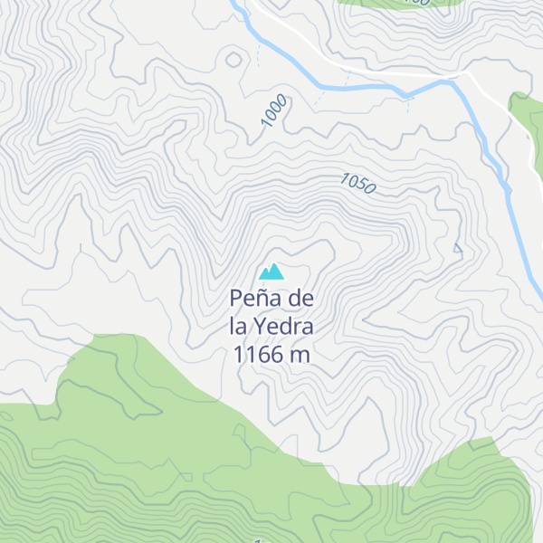 Map of Peña de la Yedra