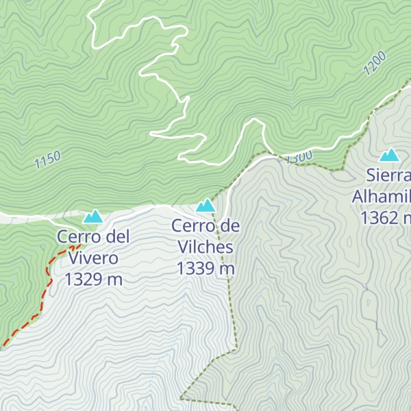 Map of Cerro de Vilches