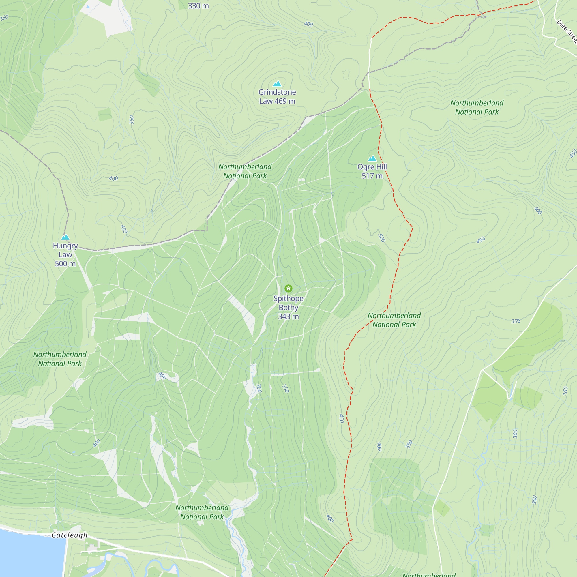 Spithope Bothy map
