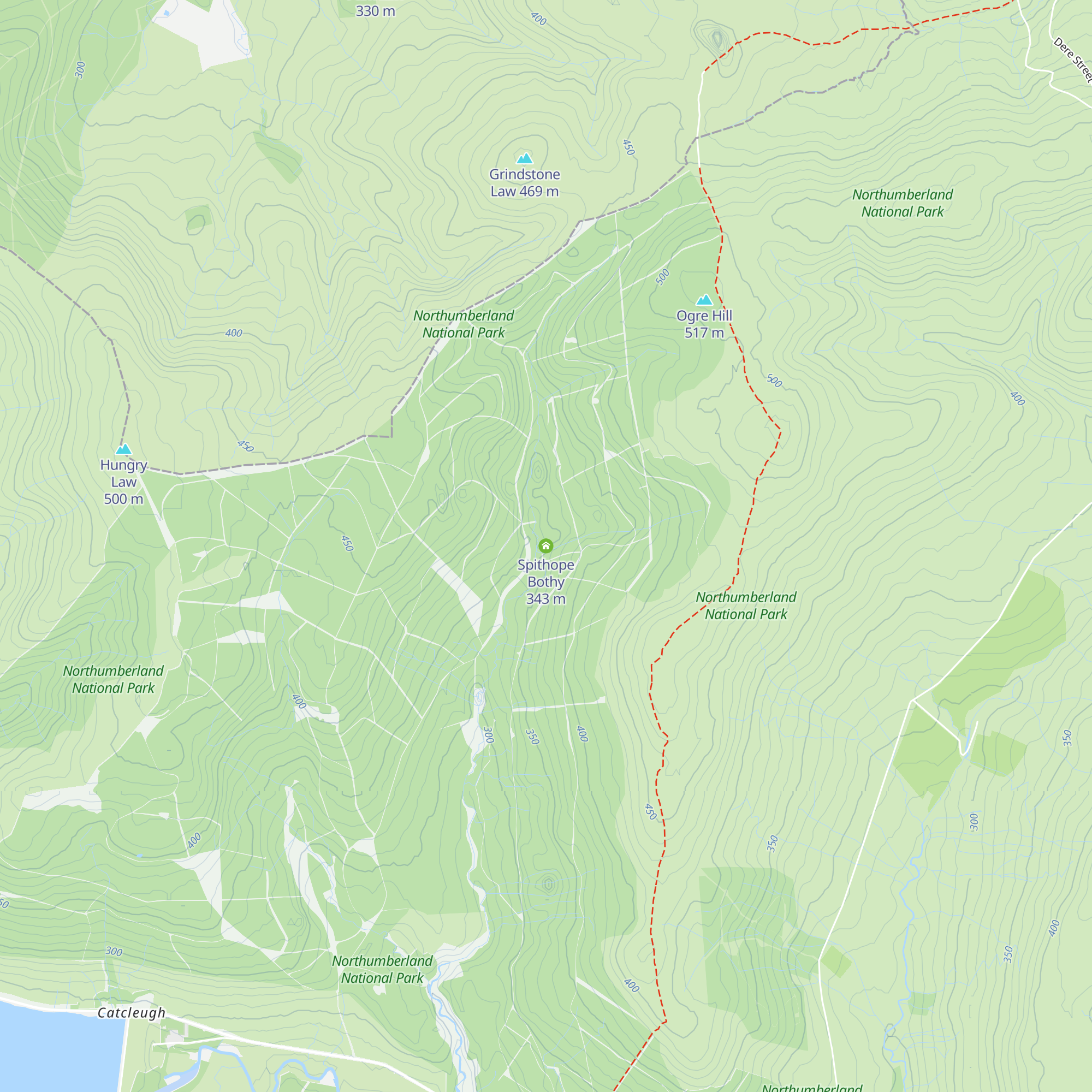 Spithope Bothy map