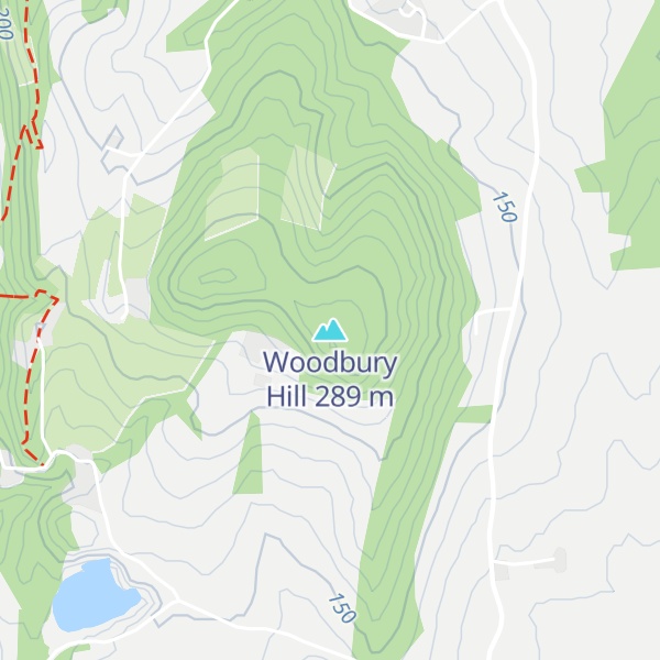 Map of Woodbury Hill